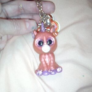 Pink Unicorn Keychain